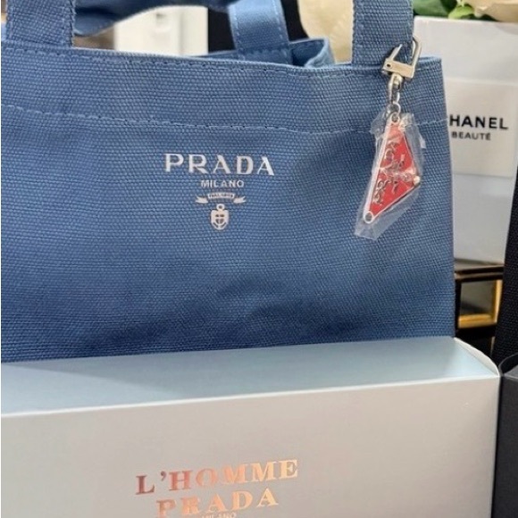 GWP Handbags - !!New design!! Prada L'Homme Mini Canvas Tote. NIB